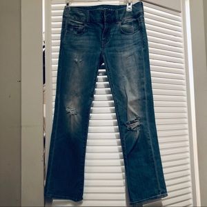 American Eagle Artist Crop Jeans 0